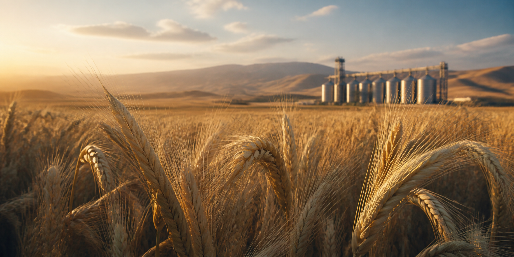 گندم و جو در فضای طبیعی
